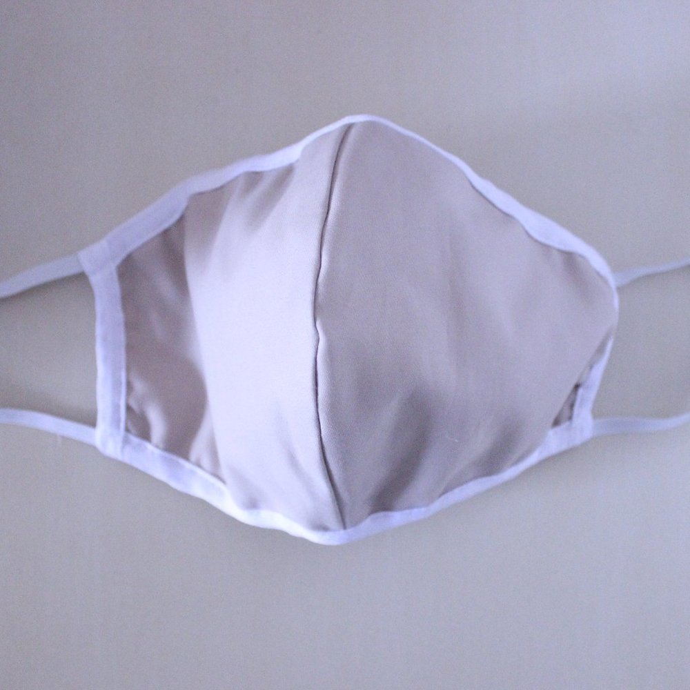 3 Layered Cloth Mask - Light Brown